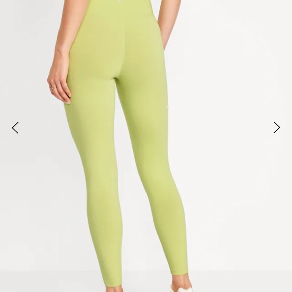 NWT OLD NAVY Extra High-Waisted PowerChill 7/8 Color: Citrine - Picture 2 of 4